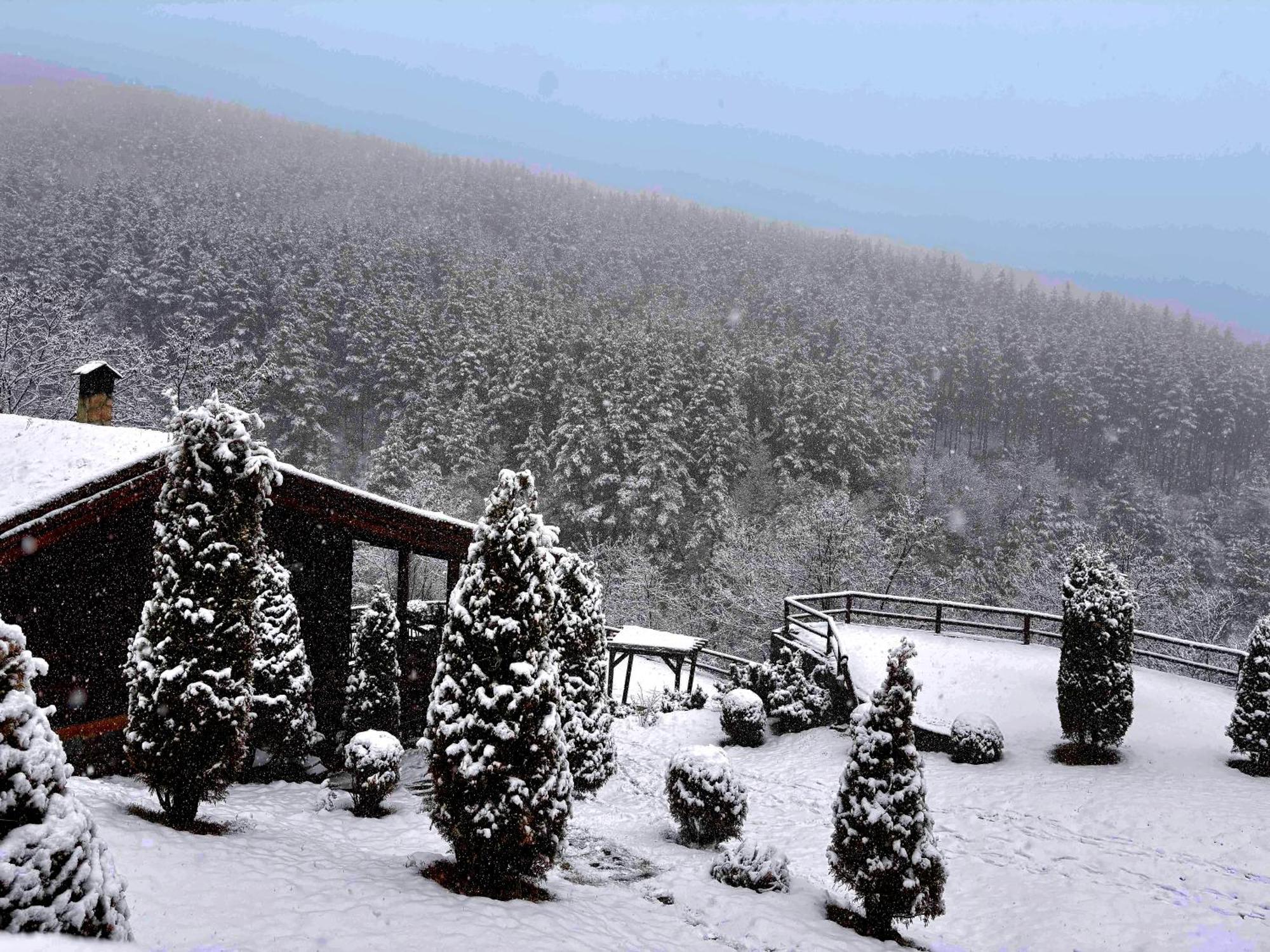 Панорама Хаус Лещен И Еко Къщи Дървена И Землянка Leshten Exterior foto