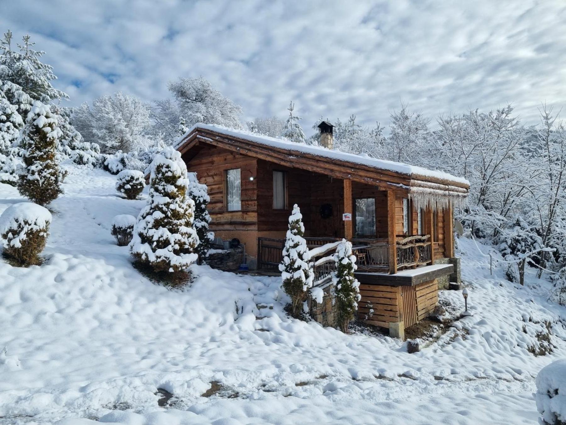 Панорама Хаус Лещен И Еко Къщи Дървена И Землянка Leshten Exterior foto